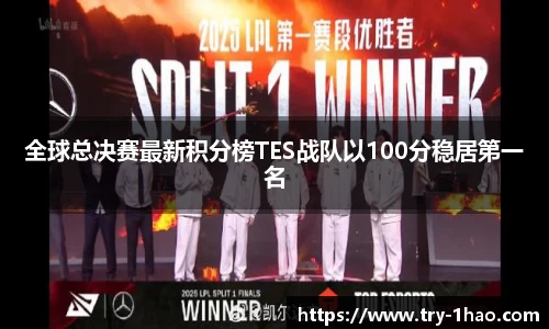 全球总决赛最新积分榜TES战队以100分稳居第一名