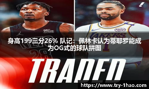 身高199三分26% 队记：佩林卡认为蒂耶罗能成为OG式的球队拼图